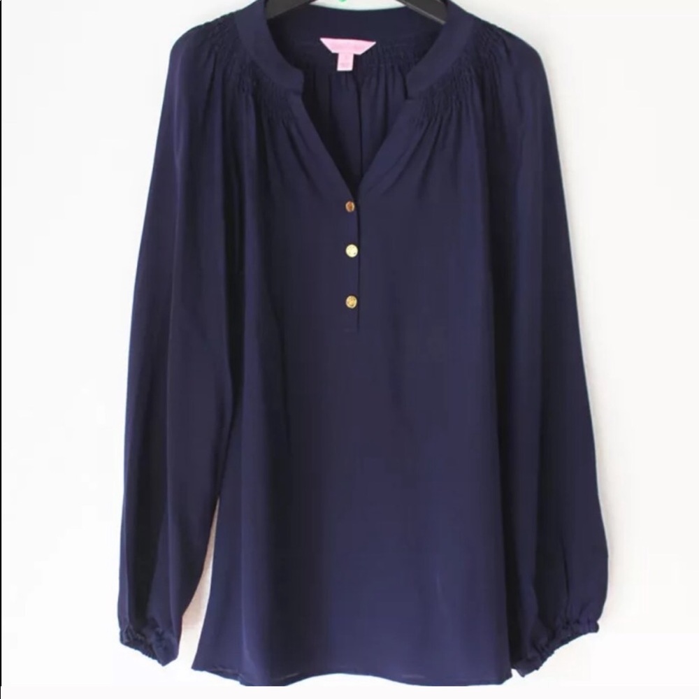 Navy Elsa Top Lilly Pulitzer